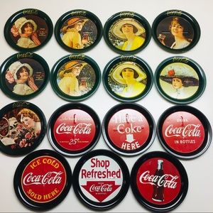 Lot of 15 Vintage 1983 & 1993 Coca Cola Coaster
